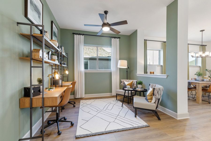 Furnished interior view inside a new home in Sandbrock Ranch, Aubrey (Image 6).