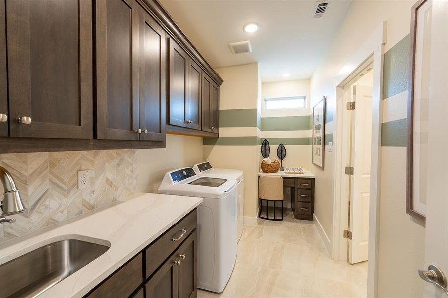 Furnished interior view inside a new home in , Little Elm (Image 29).
