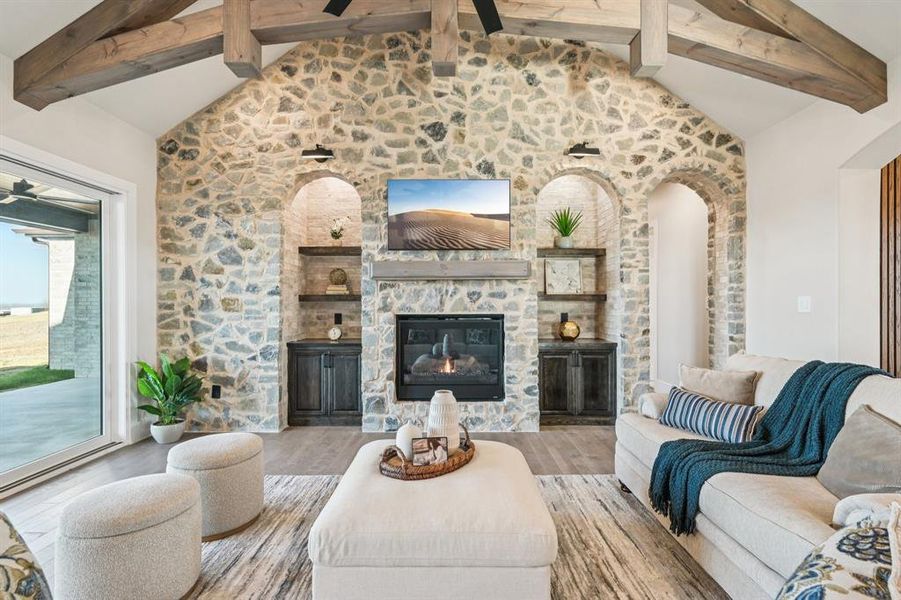 Furnished interior view inside a new home in , Aledo (Image 6).