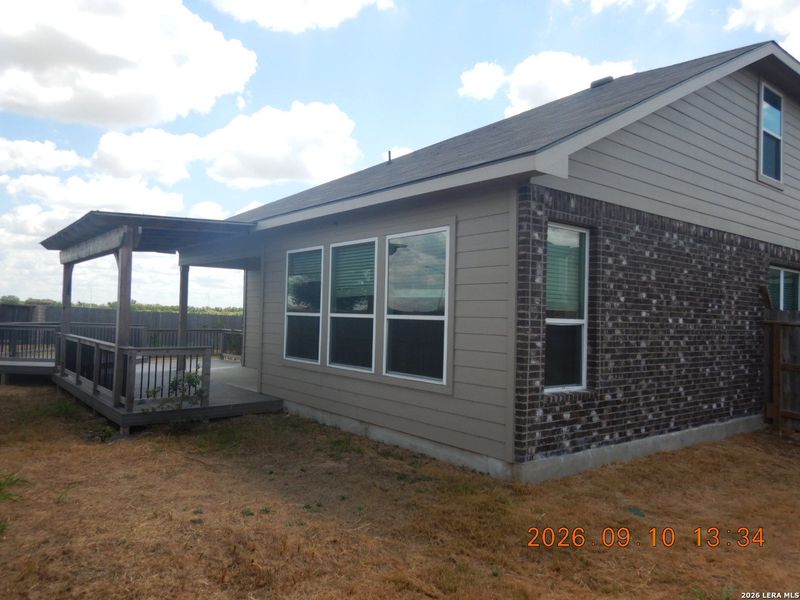 Exterior details and patio area of a home in , Cibolo (Image 10).