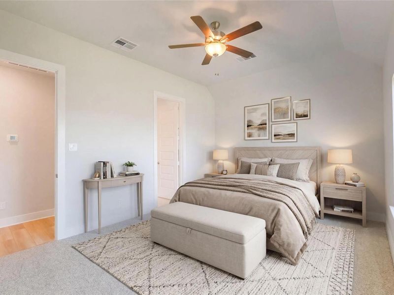 Furnished interior view inside a new home in Sunterra, Katy (Image 6).