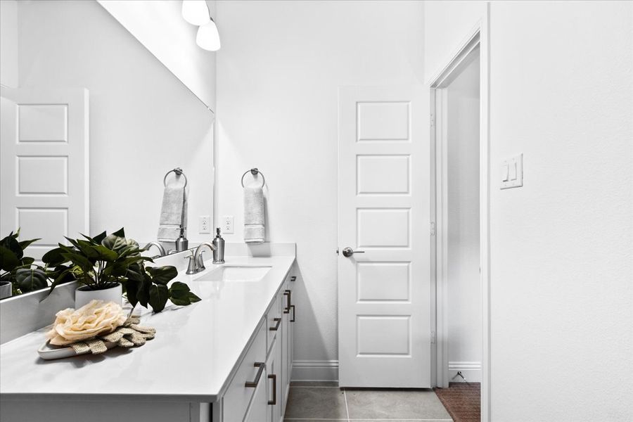 Furnished interior view inside a new home in Keeneland, Aubrey (Image 13).