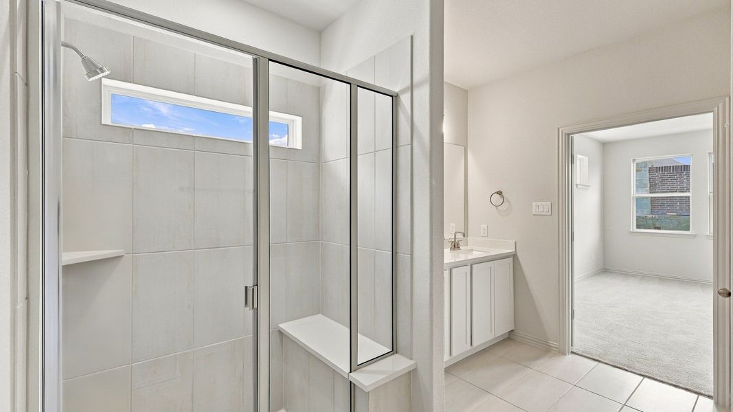 Furnished interior view inside a new home in Westridge Journey, McKinney (Image 37).