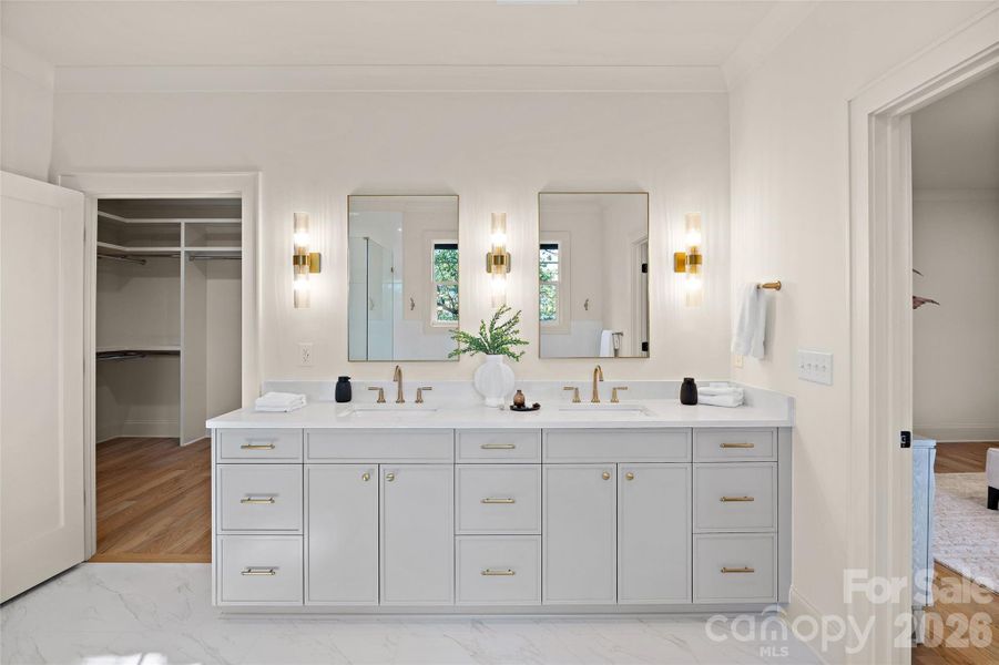 Furnished interior view inside a new home in , Charlotte (Image 40).