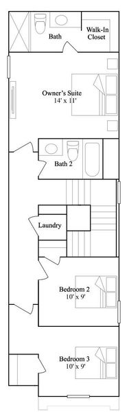 2D floor plan layout of this home in Sila, Huffman, TX (Image 3).