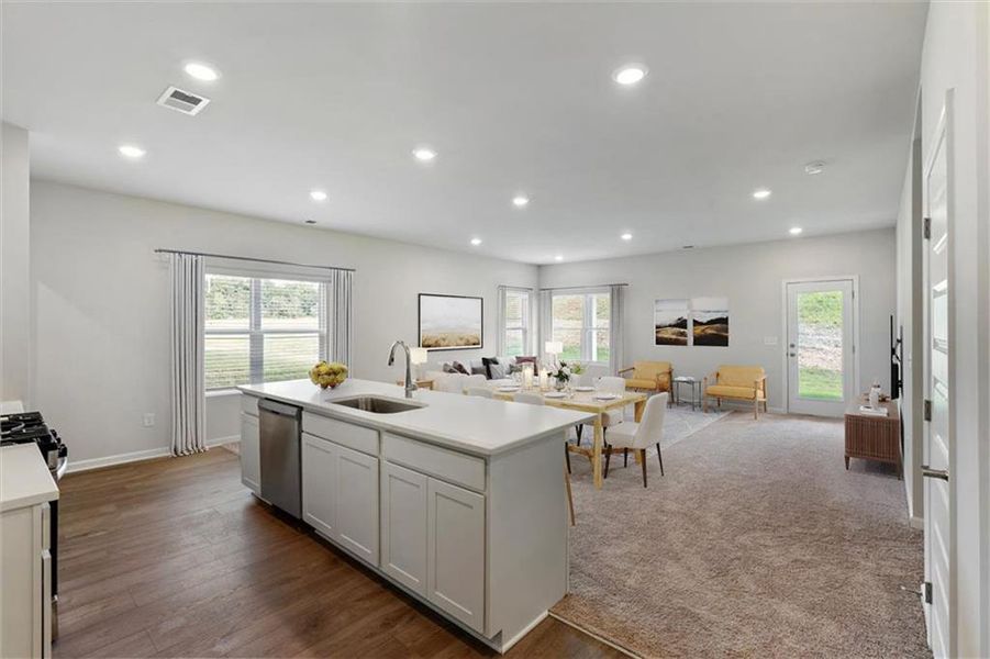 Furnished interior view inside a new home in , Calhoun (Image 8).