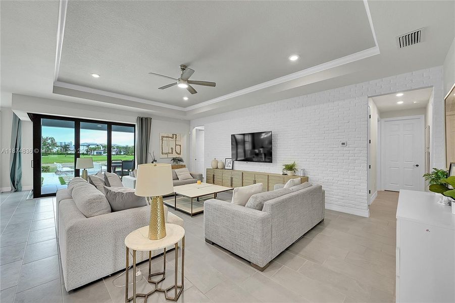 Furnished interior view inside a new home in Oak Tree, Oakland Park (Image 10).