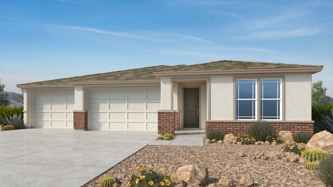 Representative exterior photo of a completed home built from the Beacon by Taylor Morrison in Combs Ranch Journey Collection, San Tan Valley, AZ (Image 4).