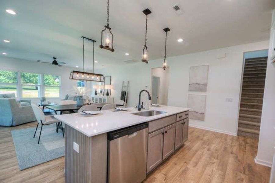 Representative furnished interior of a home built from the Durell by True Homes in Homecoming, Ravenel (Image 11).