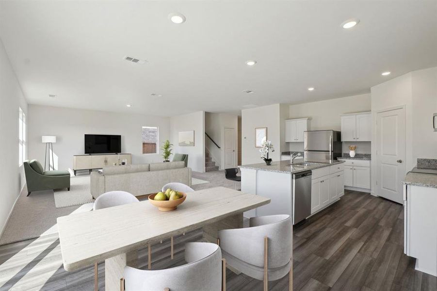 Furnished interior view inside a new home in Gateway Parks, Forney (Image 7). Furnished interior view inside a new home in Gateway Parks, Forney (Image 7).