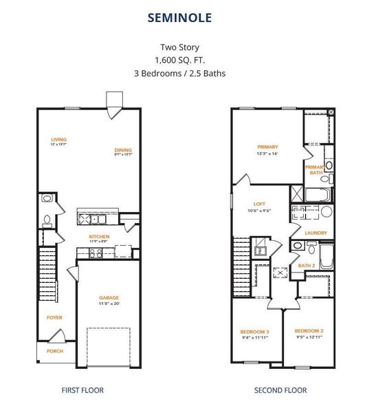 2D floor plan layout of this home in Santa Fe, Cleveland, TX (Image 3).