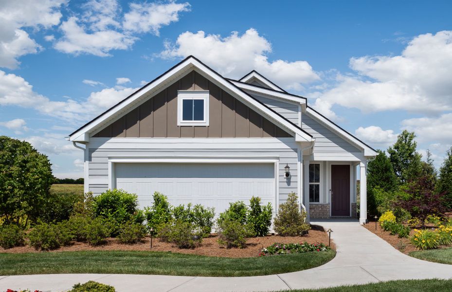 Representative exterior photo of a completed home built from the Compass by Del Webb in Del Webb Southern Harmony, Murfreesboro, TN (Image 22).