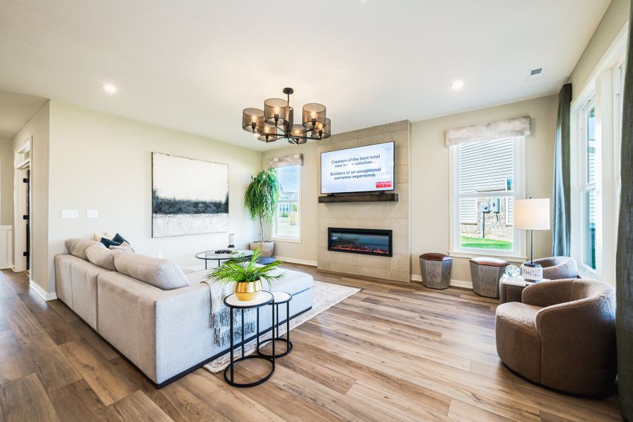 Representative furnished interior of a home built from the Camden by Fischer Homes in Easton Park, Dallas (Image 15).