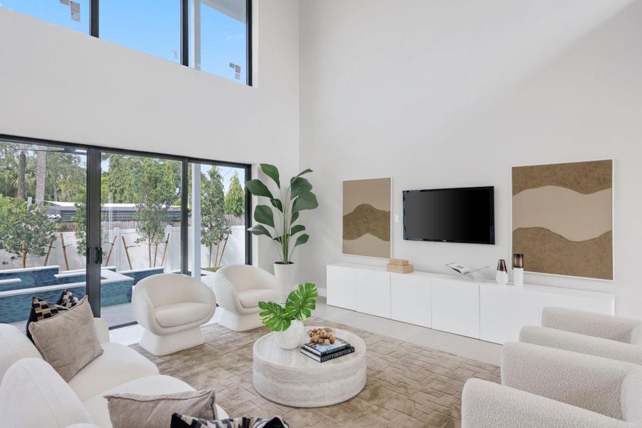 Furnished interior view inside a new home in , Wilton Manors (Image 56). Furnished interior view inside a new home in , Wilton Manors (Image 56).