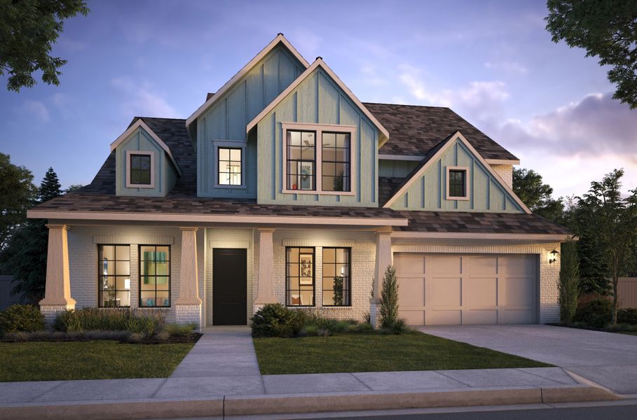 Representative exterior photo of a completed home built from the Stella by Southgate Homes in Eliana, McKinney, TX (Image 20).
