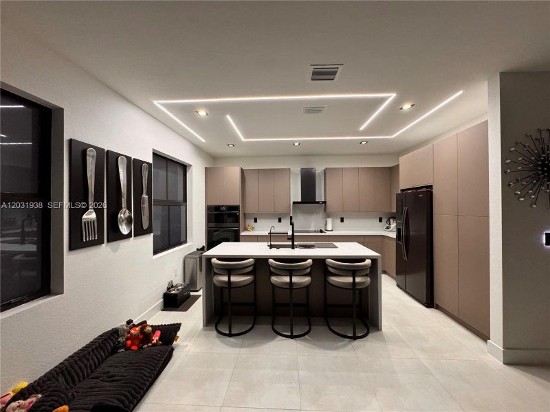 Furnished interior view inside a new home in , Miami (Image 5). Furnished interior view inside a new home in , Miami (Image 5).