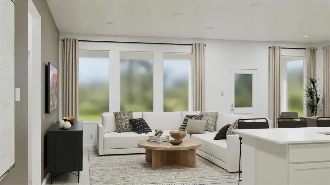 Furnished interior view inside a new home in Thunder Rock: Classic Collection, Marble Falls (Image 16). Furnished interior view inside a new home in Thunder Rock: Classic Collection, Marble Falls (Image 16).