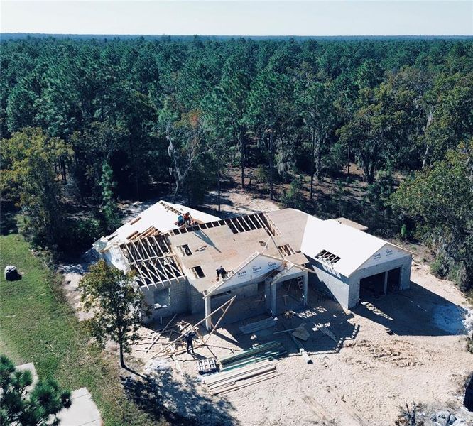 In-progress construction of a new home in , Wildwood, FL (Image 26).