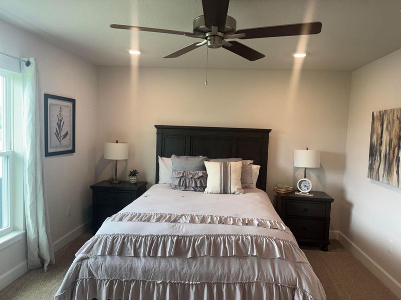 Master bedroom staged photos