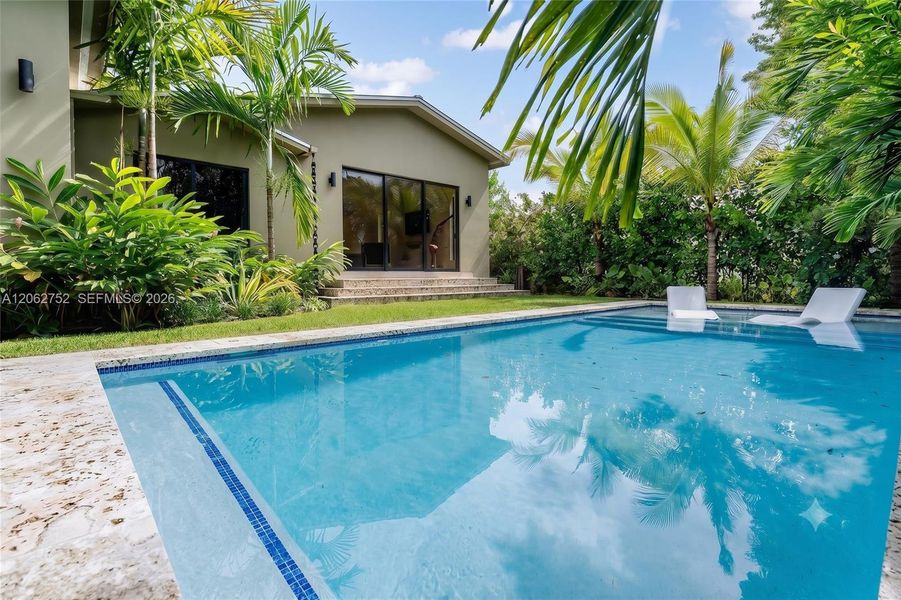Exterior details and patio area of a home in , Miami (Image 19). Exterior details and patio area of a home in , Miami (Image 19).