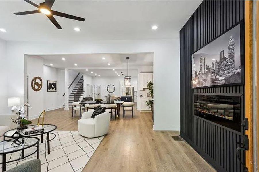 Furnished interior view inside a new home in , Atlanta (Image 5).