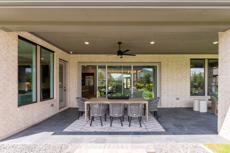 Representative exterior details of a home built from the Camden by Tri Pointe Homes in Bridgeland, Cypress (Image 26).