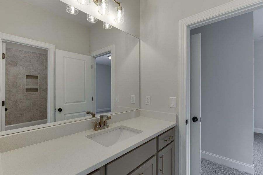 Furnished interior view inside a new home in , Buford (Image 11).