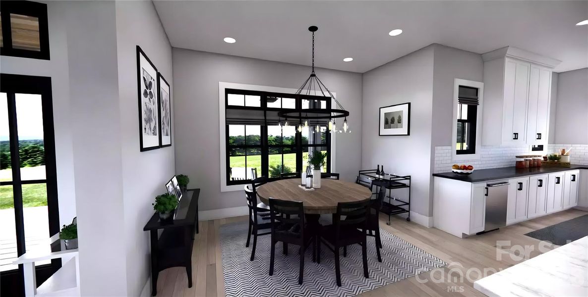 Furnished interior view inside a new home in , Mooresville (Image 24).