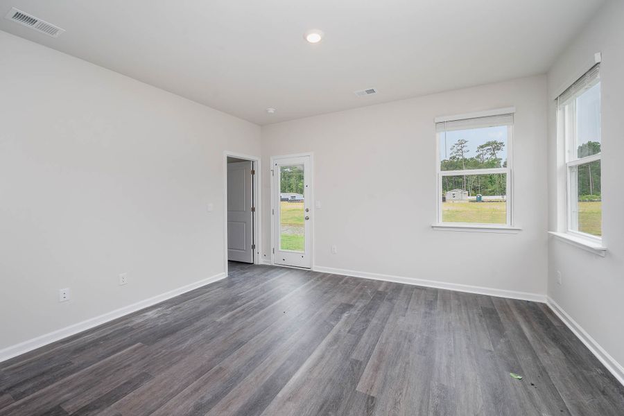 Representative unfurnished interior of a home built from the Sullivan by D.R. Horton in Summerville, Darlington (Image 15). Representative unfurnished interior of a home built from the Sullivan by D.R. Horton in Summerville, Darlington (Image 15).