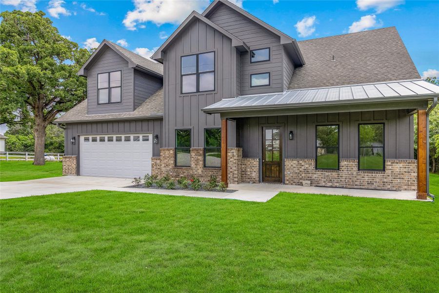 Front exterior of a new home in , College Station, TX, highlighting curb appeal (Image 30).