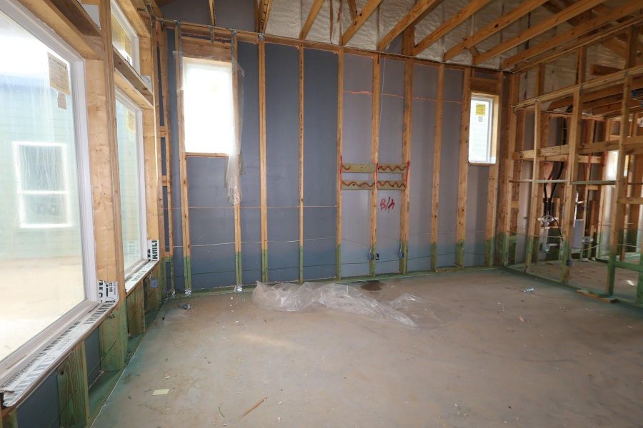 In-progress construction of a new home in Bridgeland Central: Emerald Heights - Landmark Row Collection, Cypress, TX (Image 12).