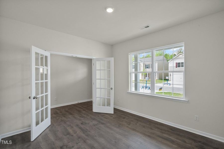 office with french doors