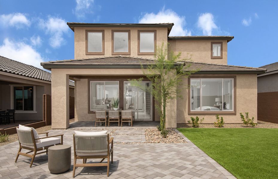 Representative exterior details of a home built from the Firwood by Pulte Homes in Visara, Surprise (Image 3).