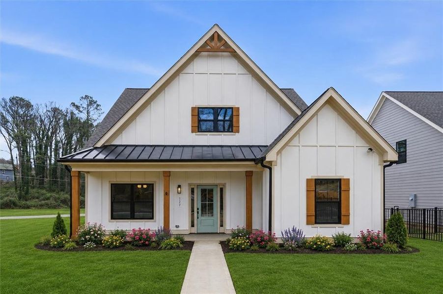 Front exterior of a new home in Ferguson Corners, Emerson, GA, highlighting curb appeal (Image 26).