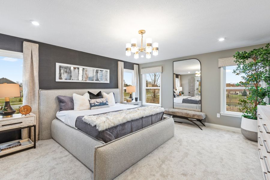 Representative furnished interior of a home built from the Wyatt by Fischer Homes in Twin Lakes, Hoschton (Image 46).
