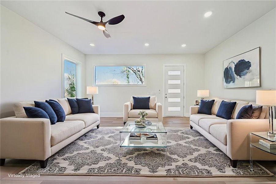 Furnished interior view inside a new home in , Atlanta (Image 15). Furnished interior view inside a new home in , Atlanta (Image 15).