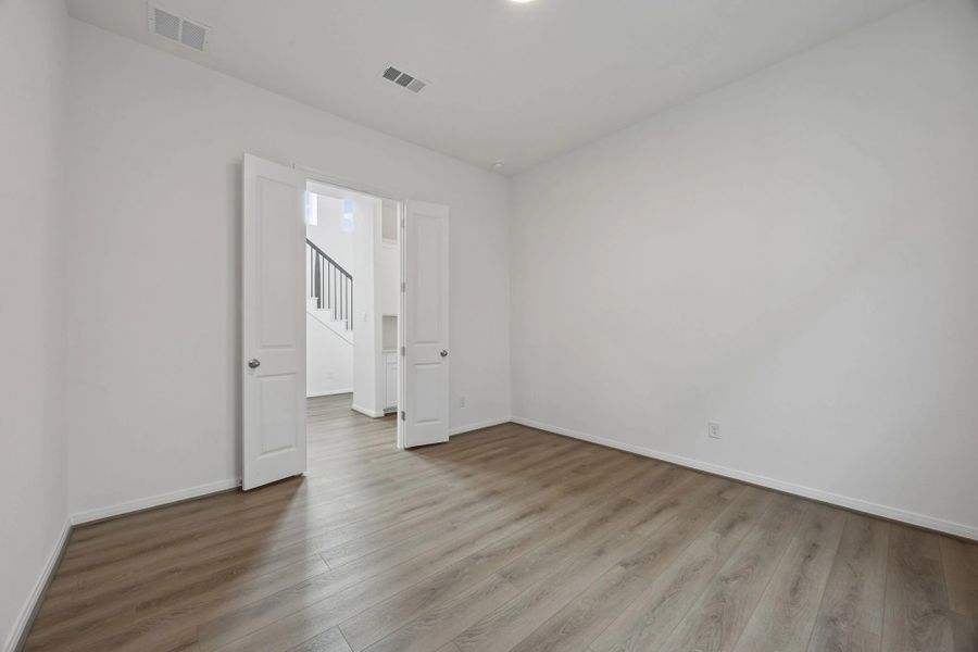 Study.  Sample product photo. Actual exterior and interior selections may vary by homesite. Photo may be virtually staged.