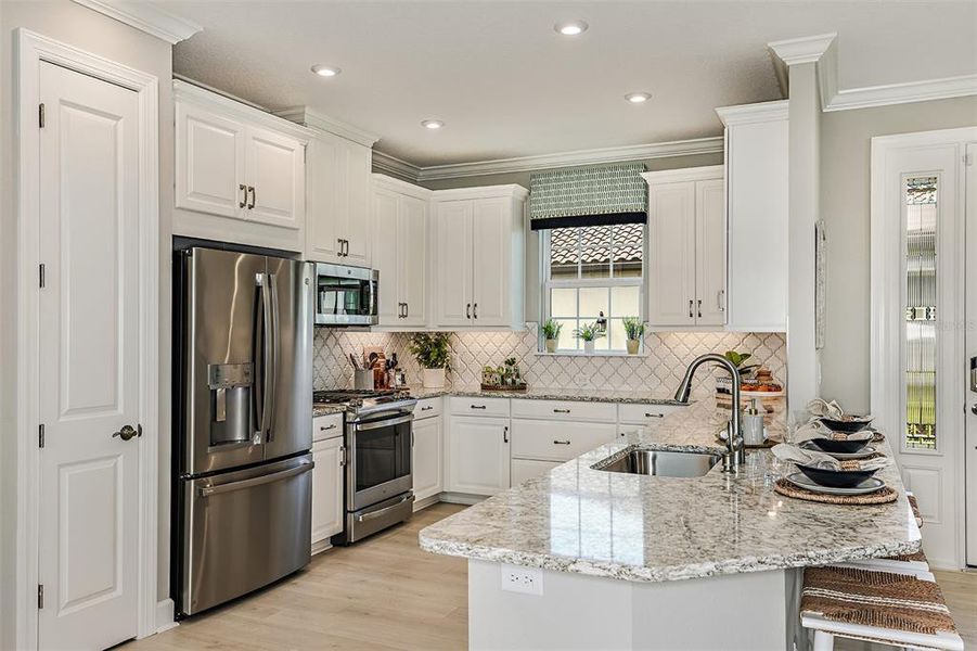 Furnished interior view inside a new home in Esplanade at Azario Lakewood Ranch, Bradenton (Image 24).