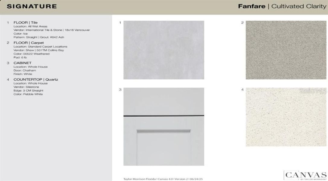 Sample of building materials used in homes in Waterstone, Groveland (Image 26). Sample of building materials used in homes in Waterstone, Groveland (Image 26).