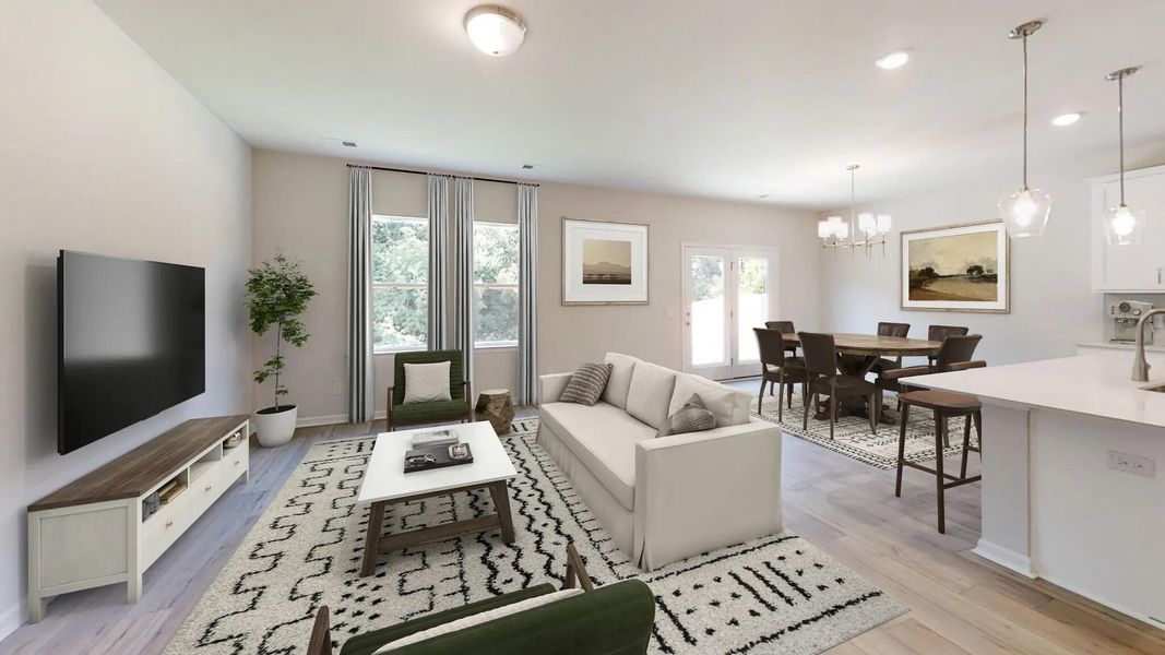 Furnished interior view inside a new home in , Ravenel (Image 9).
