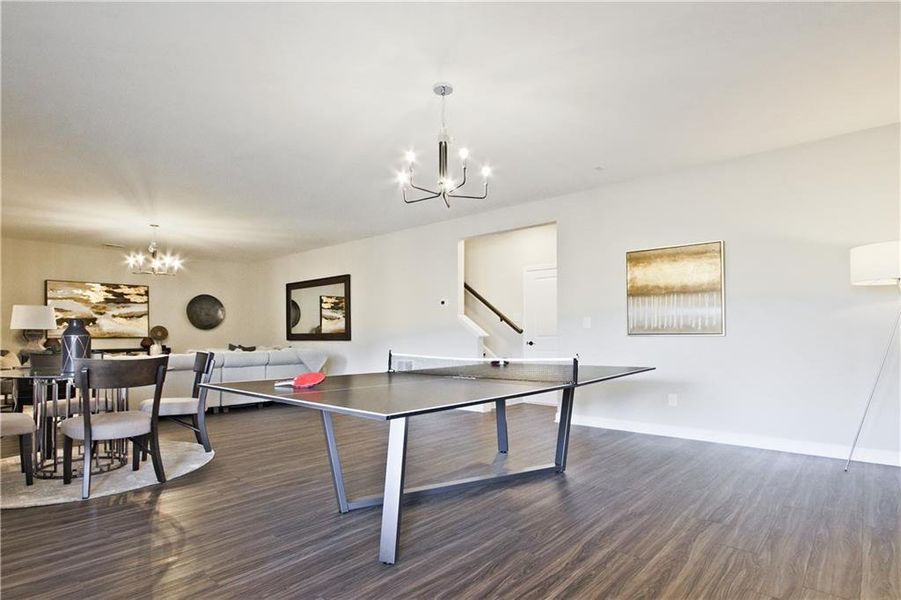 Furnished interior view inside a new home in Courtyards at Traditions, Cumming (Image 26).