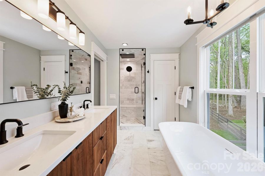 Furnished interior view inside a new home in , Charlotte (Image 14).