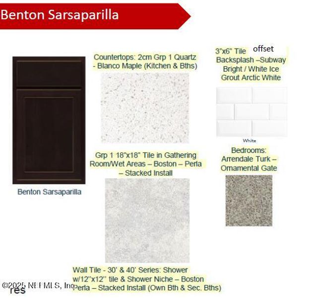 Sample of building materials used in homes in Wells Landing, Jacksonville (Image 30).