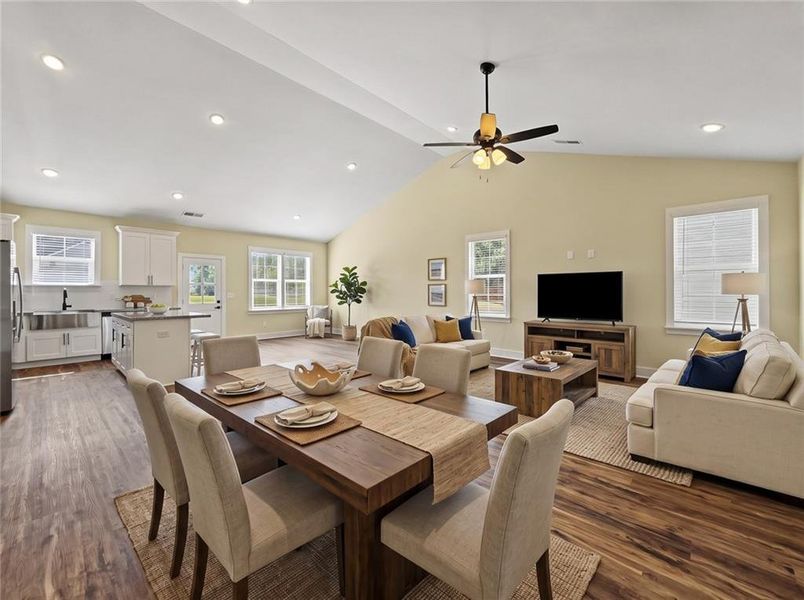 Furnished interior view inside a new home in , Austell (Image 11).