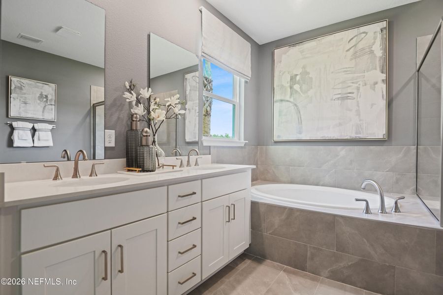 Furnished interior view inside a new home in , Palm Coast (Image 19).