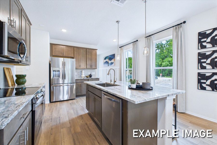 Representative furnished interior of a home built from the The Gillian C by Davidson Homes LLC in Buffalo Way Villas, Houston (Image 8).