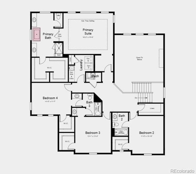 Additional Highlights Include: Fireplace at gathering room, hearth room in place of playroom, standalone tub and shower at primary suite, and covered patio.