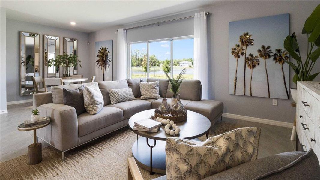 Furnished interior view inside a new home in Rivers Edge, Edgewater (Image 7).