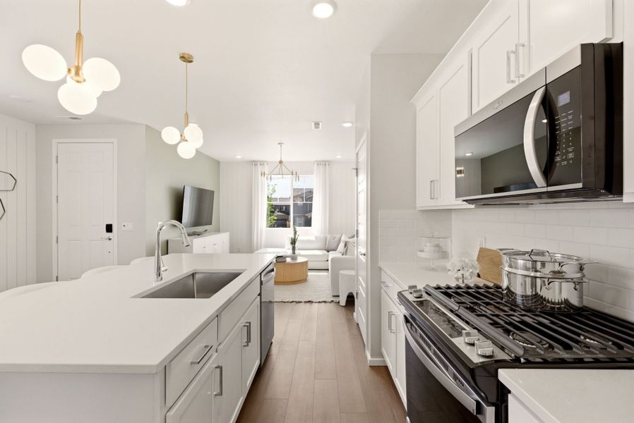 Representative furnished interior of a home built from the Capella by Pulte Homes in Sky Ranch, Watkins (Image 10). Representative furnished interior of a home built from the Capella by Pulte Homes in Sky Ranch, Watkins (Image 10).