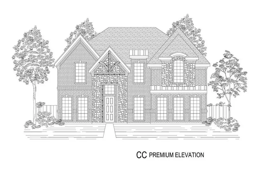 Representative rendering of the exterior for the Stonehaven 45 2R-CW by First Texas Homes (Image 13). Representative rendering of the exterior for the Stonehaven 45 2R-CW by First Texas Homes (Image 13).